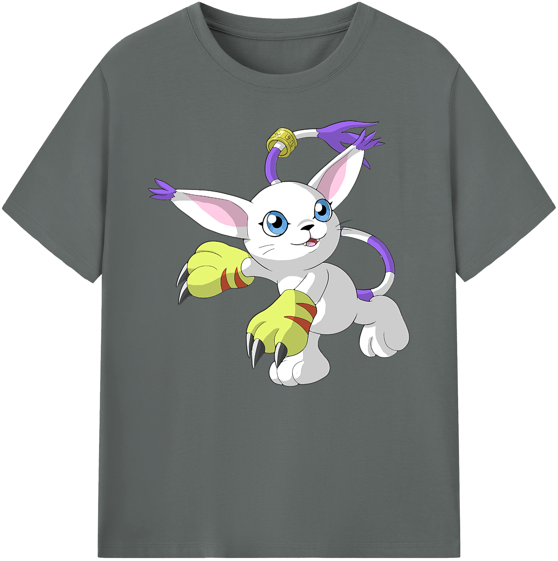 （画像用） Digimon デジタルモンスター/デジモン 綿100％ メンズ半袖Tシャツ｜肌触りやわらか＆通気性